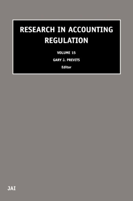 Research In Accounting Regulation by Gary Previts