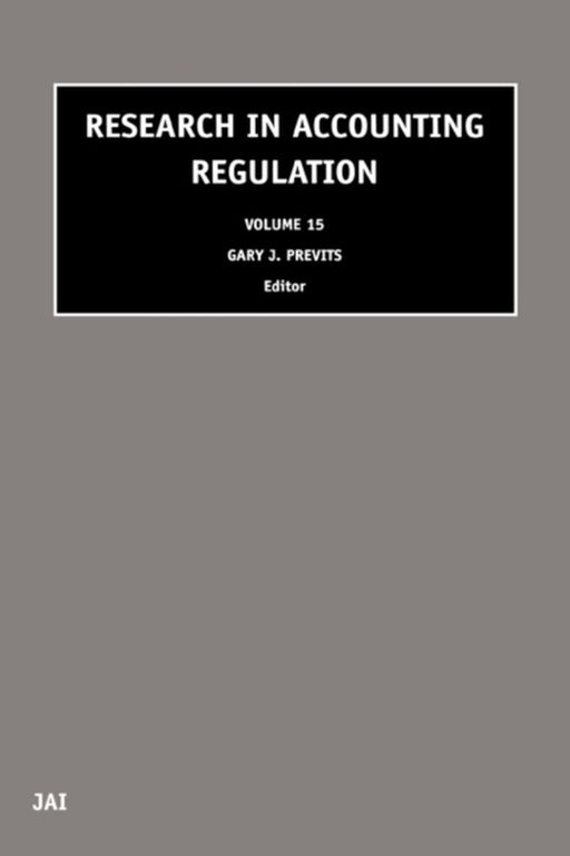 Research In Accounting Regulation by Gary Previts