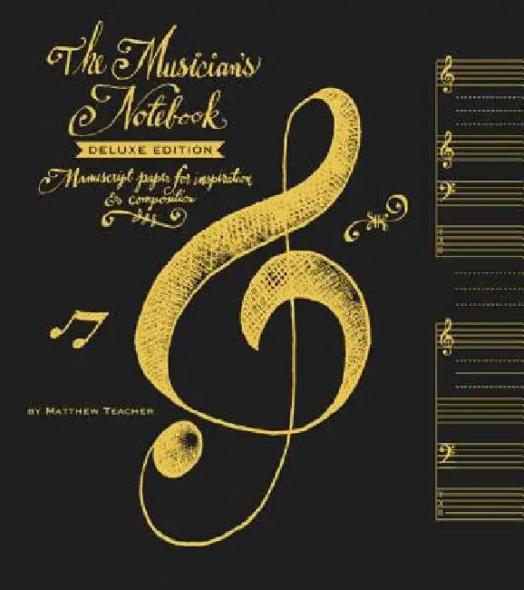 The Musician's Notebook: Manuscript Paper for Inspiration & Composition [With Poster] by Matthew Teacher