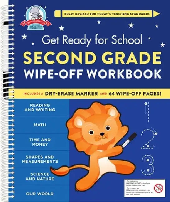 Get Ready for School: Second Grade Wipe-Off Workbook by Heather Stella