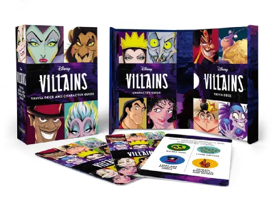 Disney Villains Trivia Deck and Character Guide by Inc. (COR) Disney Enterprises