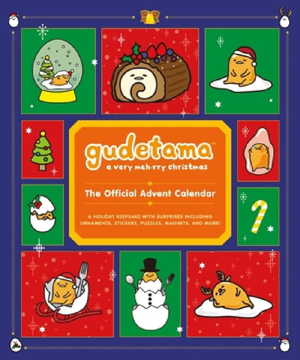 Gudetama: A Very Meh-Rry Christmas: The Official Advent Calendar: A Holiday Keepsake with Surprises Including Ornaments, Stickers, Puzzles, Magnets, a by Jenn Fujikawa