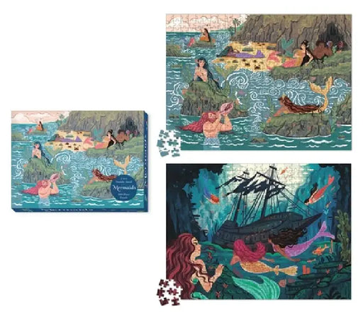 Mermaids 2-In-1 Double-Sided 500-Piece Puzzle by Running Press