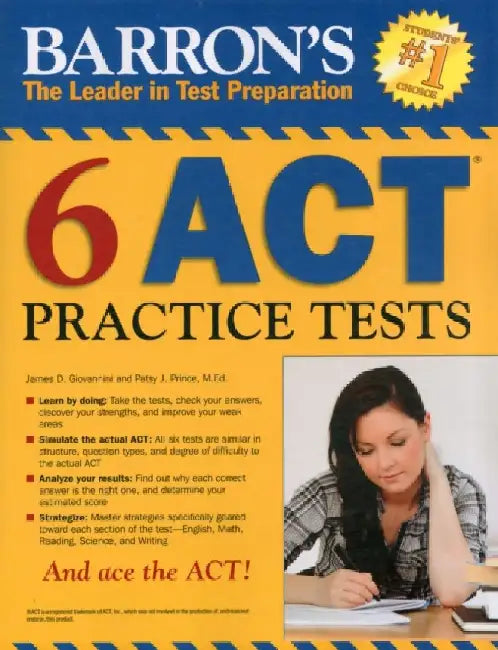 Barrons 6 Act Practice Tests 