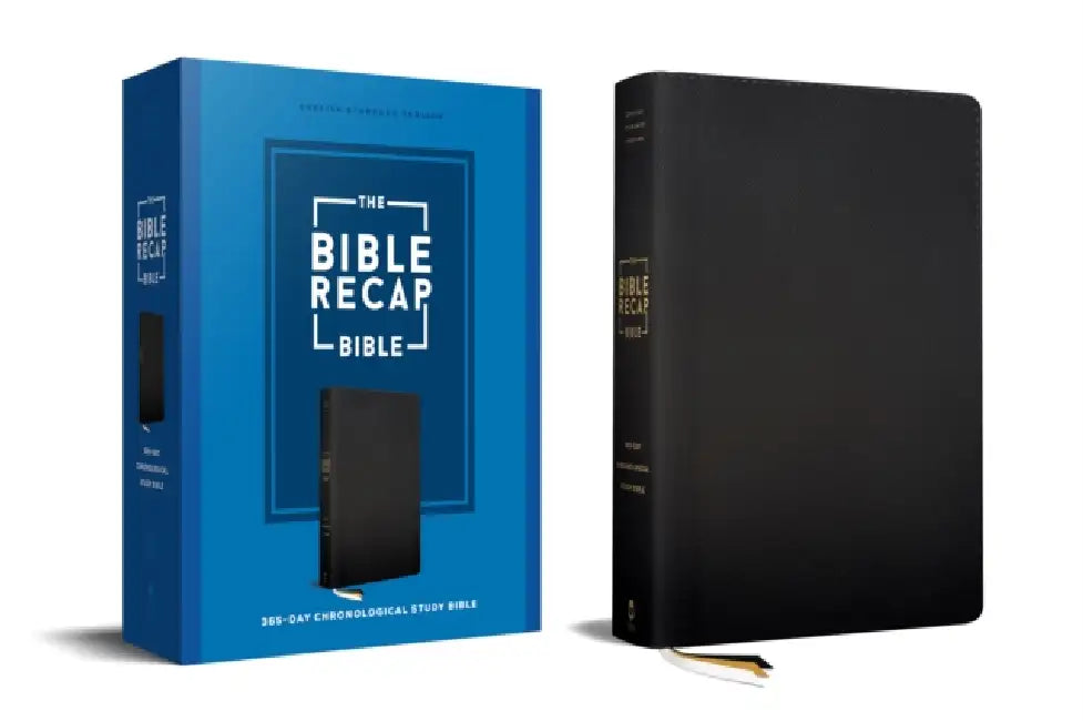 The Bible Recap 365-Day Chronological Study Bible: English Standard Version--Genuine Leather by Tara-Leigh Cobble