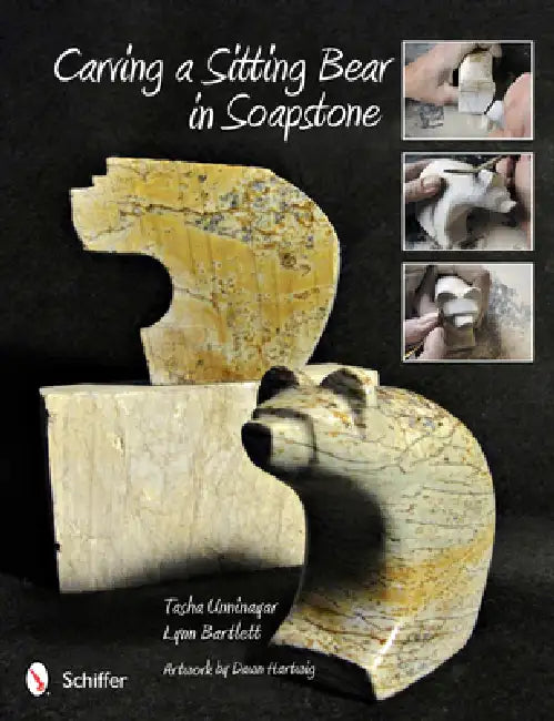 Carving a Sitting Bear in Soapstone by Tasha Unninayar