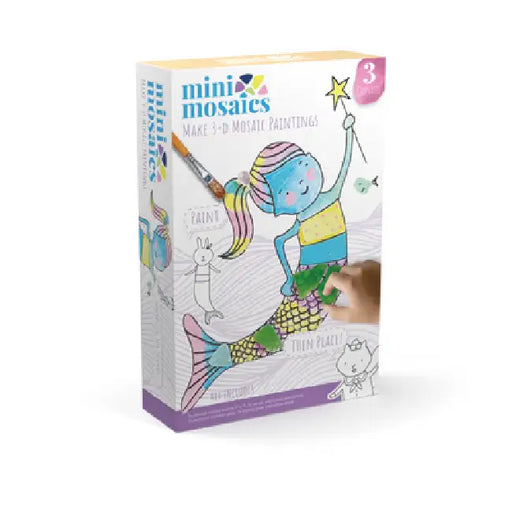 Mini Mosaics Whimsical Sea Friends: Paint and Decorate Canvas Boards with Tumbled Glass - DIY Mixed-Media Craft Gift for Ages 6 and Up by Ashley Regina Lucas