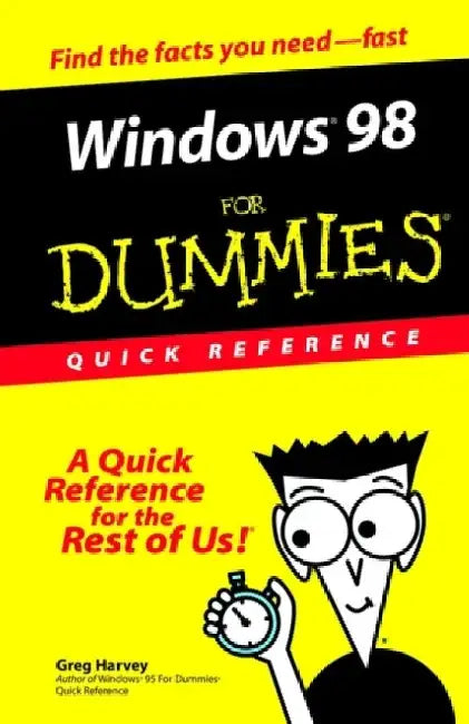 Windows 98 For Dummies Quick Reference 