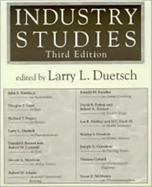 Industry Studies by Larry L. Duetsch