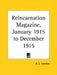 Reincarnation Magazine, January 1915 to December 1915 by A. E. Landon