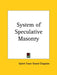 System of Speculative Masonry by Town Grand Ch Salem Town Grand Chaplain