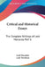 Critical and Historical Essays: The Complete Writings of Lord Macaulay Part 6 by Lord Macaulay, Lady Trevelyan