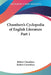 Chambers's Cyclopedia of English Literature Part 1 by Robert Chambers, Robert Carruthers
