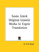 Some Greek Original Gnostic Works In Coptic Translation by G. R. S. Mead