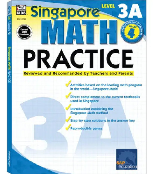 Singapore Math Practice, Level 3A Grade 4 by Frank Schaffer Publications