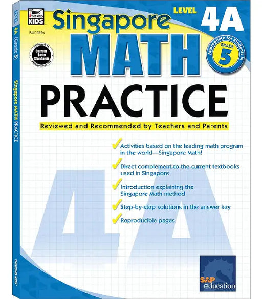 Math Practice, Grade 5: Reviewed and Recommended by Teachers and Parents by Frank Schaffer Publications