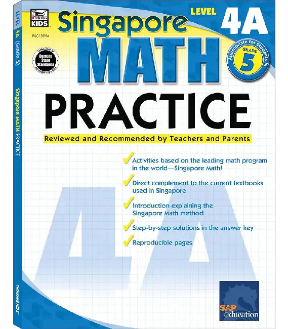 Math Practice, Grade 5: Reviewed and Recommended by Teachers and Parents by Frank Schaffer Publications
