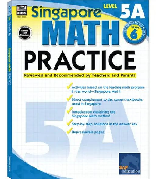 Singapore Math Practice Level 5A, Grade 6 by Frank Schaffer Publications