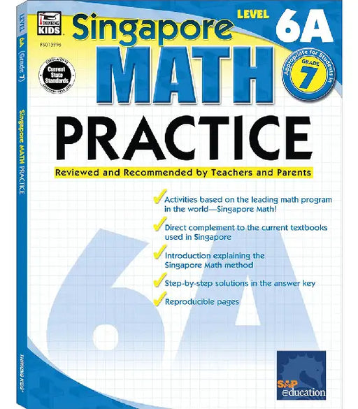 Singapore Math Practice, Level 6A Grade 7 by Frank Schaffer Publications