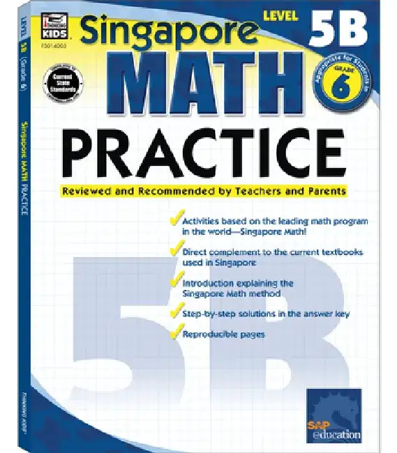 Singapore Math Practice Level 5B, Grade 6 by Frank Schaffer Publications