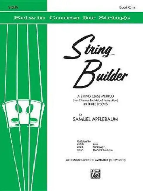 The  Belwin String Builder: Violin, Book I by Samuel Applebaum