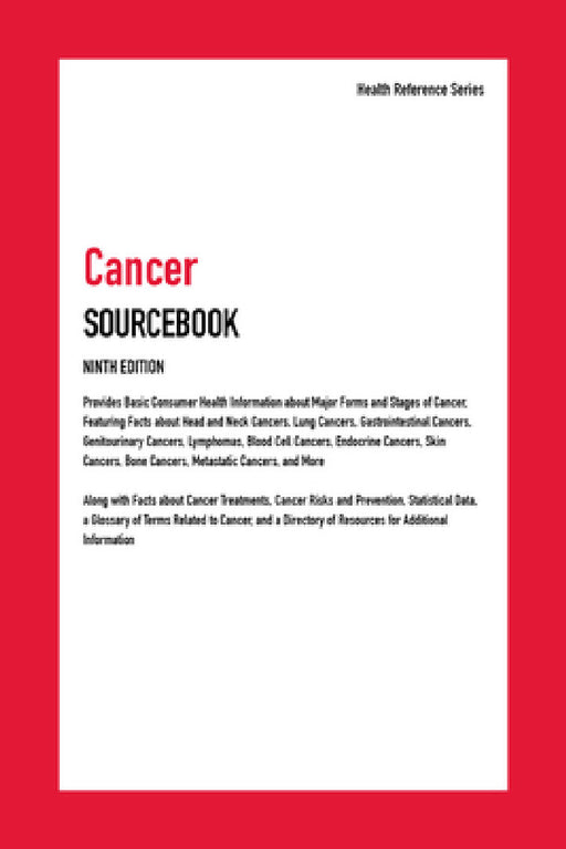 Cancer Sourcebook, 9th Edition by Hayes Kevin Ed