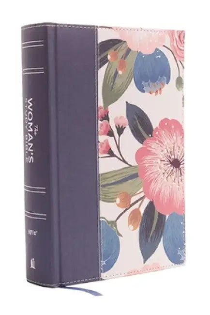 NIV, the Woman's Study Bible, Cloth Over Board, Blue Floral, Full-Color: Receiving God's Truth for Balance, Hope, and Transformation by Dorothy Kelley Patterson