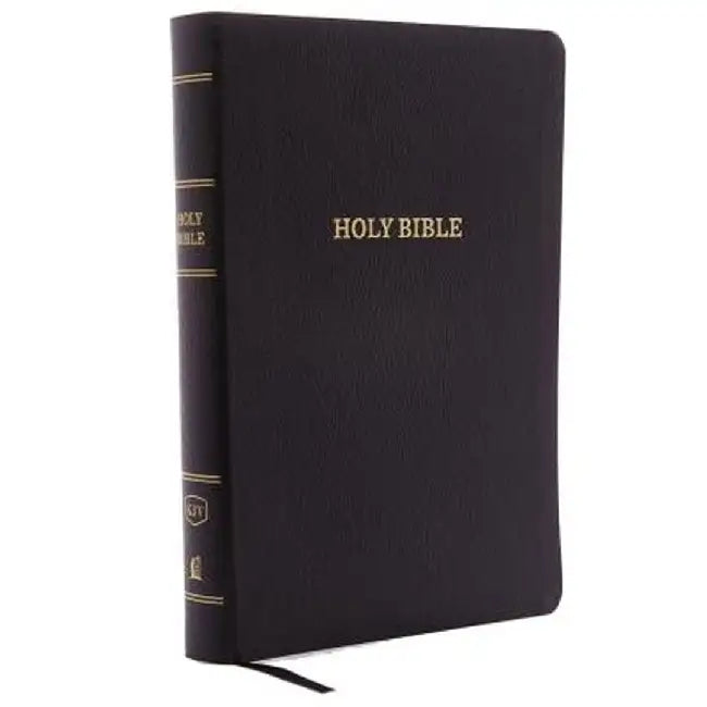 KJV, Reference Bible, Giant Print, Bonded Leather, Black, Red Letter Edition by Thomas Nelson