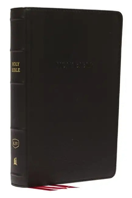 KJV, Reference Bible, Personal Size Giant Print, Genuine Leather, Black, Red Letter Edition by Thomas Nelson