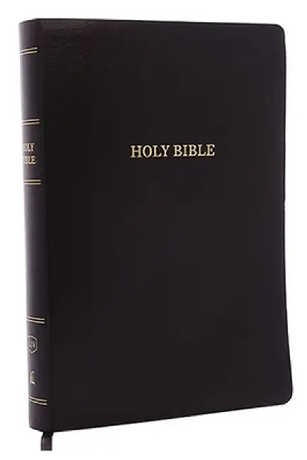 KJV, Reference Bible, Super Giant Print, Leather-Look, Black, Indexed, Red Letter Edition by Thomas Nelson