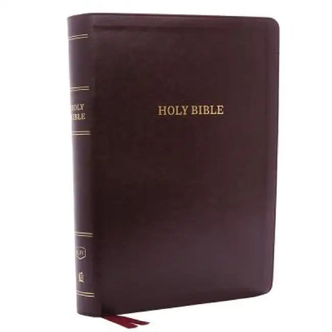 KJV, Deluxe Reference Bible, Super Giant Print, Imitation Leather, Burgundy, Red Letter Edition by Thomas Nelson