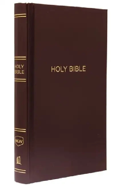 NKJV, Pew Bible, Hardcover, Burgundy, Red Letter Edition by Thomas Nelson