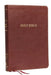 KJV, Thinline Bible, Large Print, Imitation Leather, Burgundy, Indexed, Red Letter Edition by Thomas Nelson