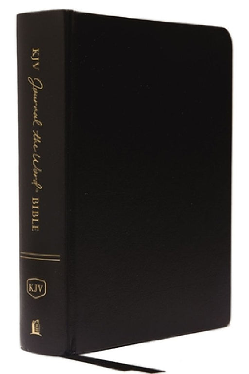 KJV, Journal the Word Bible, Hardcover, Black, Red Letter Edition, Comfort Print: Reflect, Journal, or Create Art Next to Your Favorite Verses by Thomas Nelson