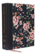NKJV, Journal the Word Bible, Cloth Over Board, Gray Floral, Red Letter Edition, Comfort Print: Reflect, Journal, or Create Art Next to Your Favorite by Thomas Nelson