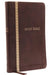 KJV, Thinline Bible, Standard Print, Imitation Leather, Brown, Indexed, Red Letter Edition, Comfort Print by Thomas Nelson