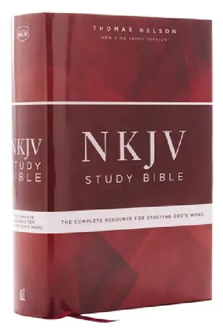 NKJV Study Bible, Hardcover, Red Letter Edition, Comfort Print: The Complete Resource for Studying God's Word by Thomas Nelson