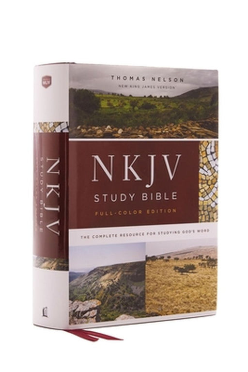 NKJV Study Bible, Hardcover, Full-Color, Red Letter Edition, Comfort Print: The Complete Resource f by Thomas Nelson