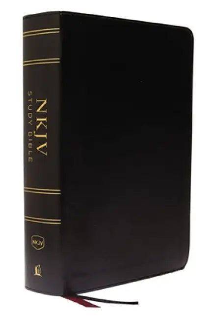 NKJV Study Bible, Imitation Leather, Black, Full-Color, Red Letter Edition, Comfort Print: The Complete Resource for Studying God's Word by Thomas Nelson