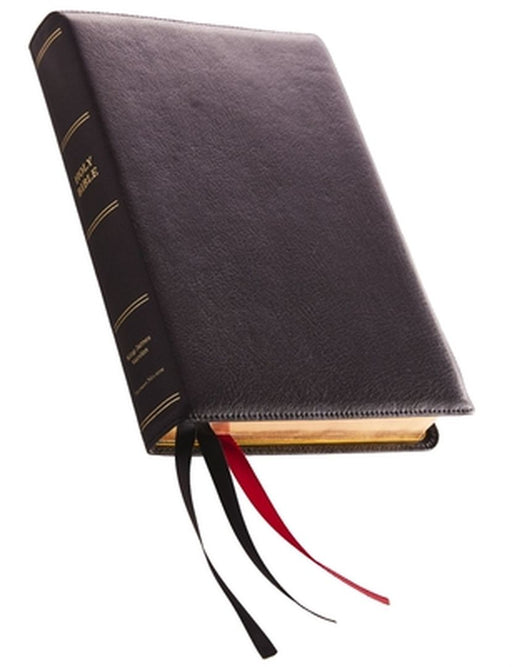 KJV, Reference Bible, Giant Print, Premium Leather, Black, Sterling Edition, Comfort Print by Thomas Nelson