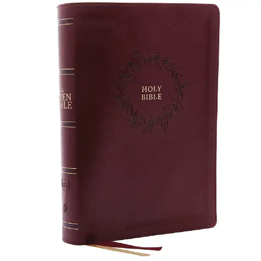 The Kjv, Open Bible, Leathersoft, Burgundy, Red Letter Edition, Comfort Print: Complete Reference System