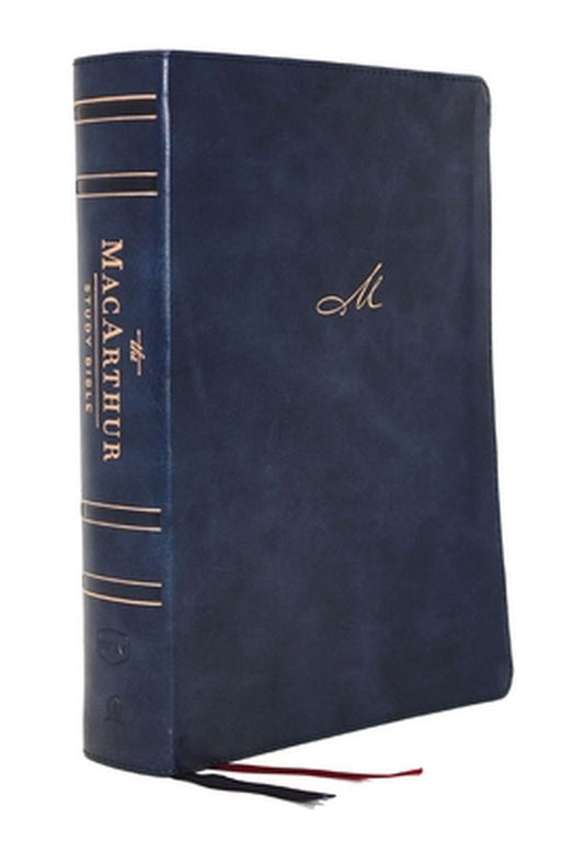 Nkjv, MacArthur Study Bible, 2nd Edition, Leathersoft, Blue, Indexed, Comfort Print: Unleashing God's Truth One Verse at a Time by John F. MacArthur