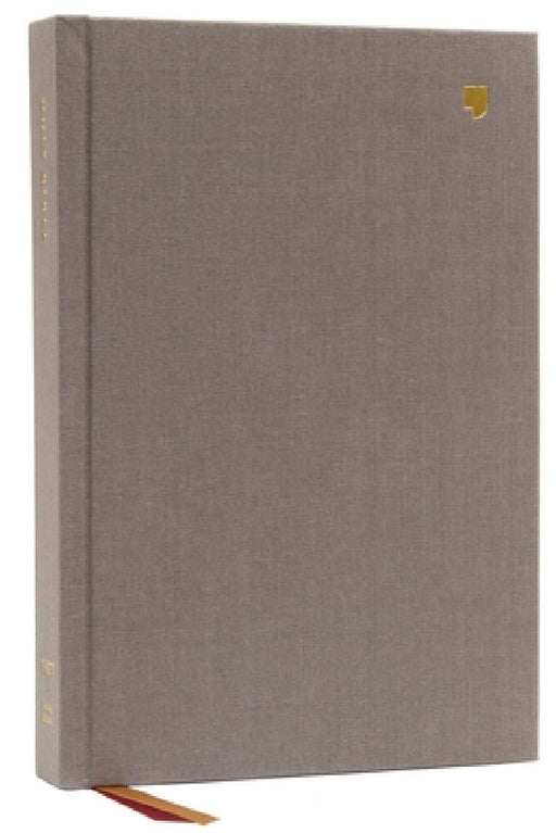 Net Bible, Thinline Large Print, Cloth Over Board, Gray, Comfort Print: Holy Bible by Thomas Nelson
