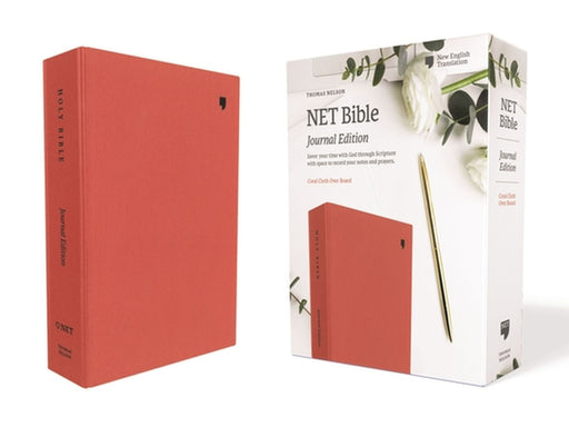 Net Bible, Journal Edition, Cloth Over Board, Coral, Comfort Print: Holy Bible by Thomas Nelson