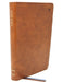 Net Bible, Thinline Large Print, Leathersoft, Brown, Comfort Print: Holy Bible by Thomas Nelson
