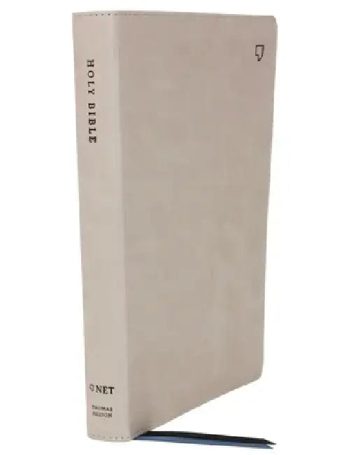Net Bible, Thinline Large Print, Leathersoft, Stone, Indexed, Comfort Print: Holy Bible