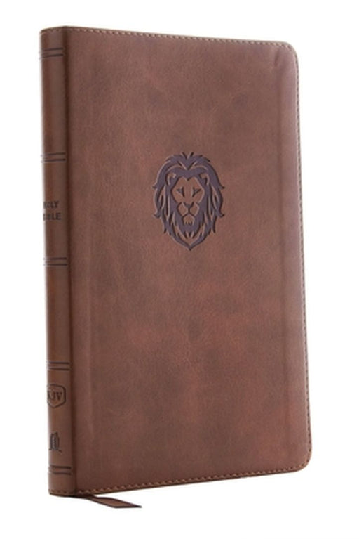 Kjv, Thinline Bible Youth Edition, Leathersoft, Brown, Red Letter Edition, Comfort Print by Thomas Nelson