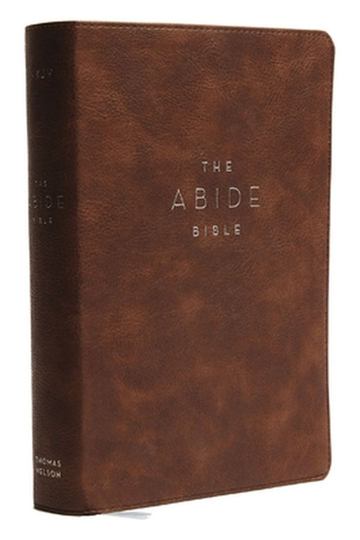 NKJV, Abide Bible, Leathersoft, Brown, Red Letter Edition, Comfort Print: Holy Bible, New King James Version by Taylor University Center for Scripture E