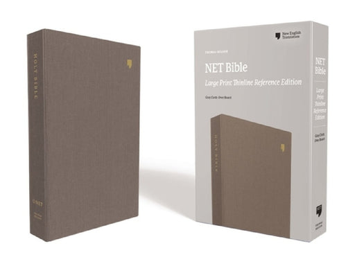 Net Bible, Thinline Reference, Large Print, Cloth Over Board, Gray, Comfort Print: Holy Bible by Thomas Nelson