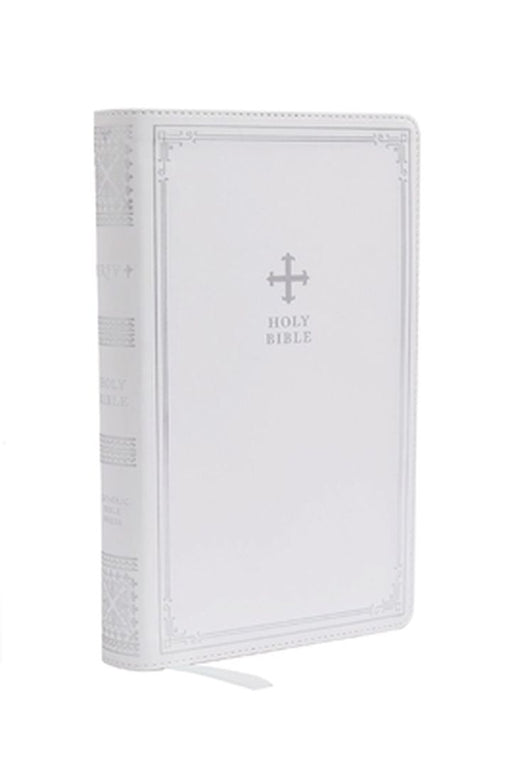 Nrsv, Catholic Bible, Gift Edition, Leathersoft, White, Comfort Print: Holy Bible by 